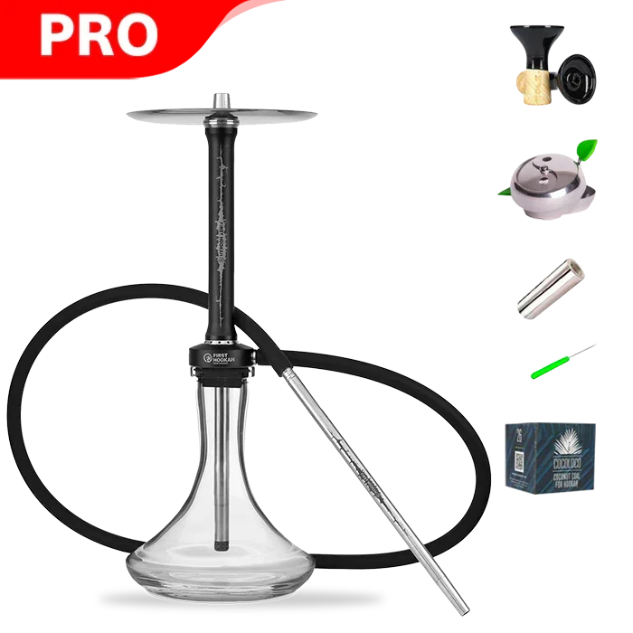 First Hookah Core Light Hookah Set - Black