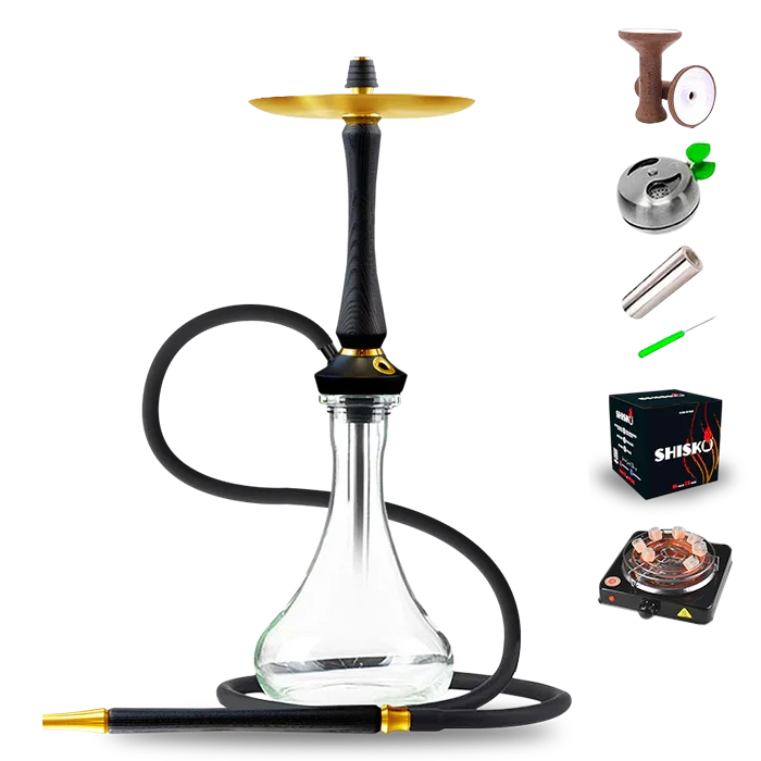 Union Hookah Sleek V2 - PVD Black