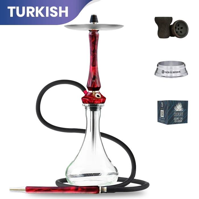 Union Hookah Sleek V2 Full Acrylic - Red