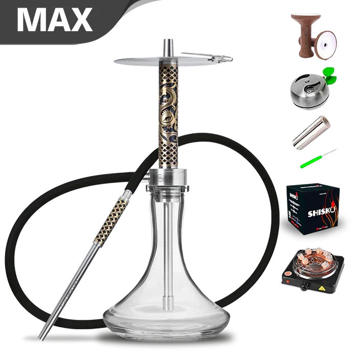Geometry Hookah Big Bro - Gold Dragon 2024