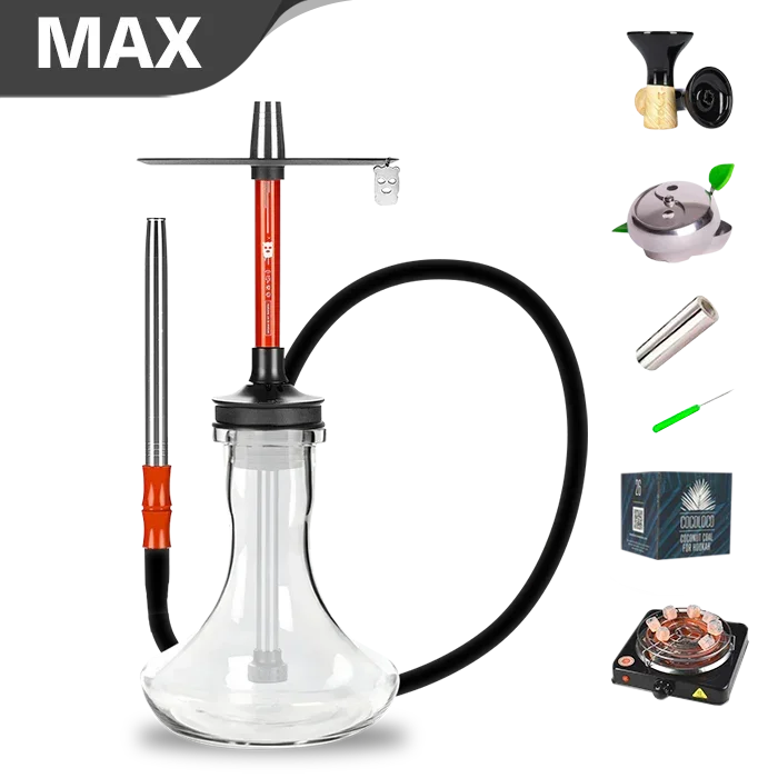 Alpha Misha Rebel Hookah - Ferra Red