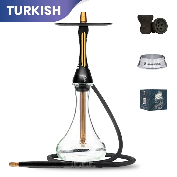 Alpha Hookah S Set - Black Matt