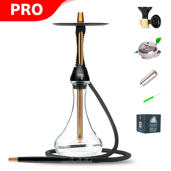 Alpha Hookah S Set - Black Matt