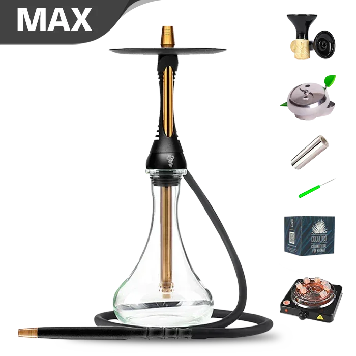 Alpha Hookah S Set - Black Matt