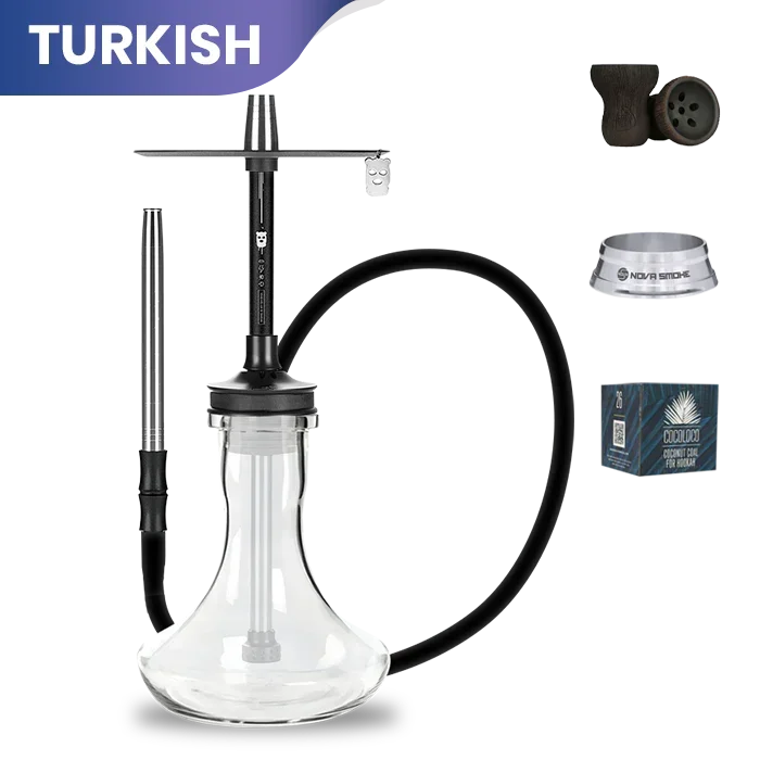 Alpha Misha Rebel Hookah - Jet Black