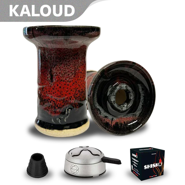 Alpaca Rook Shallow Bowl - Red Grey Black Shallow