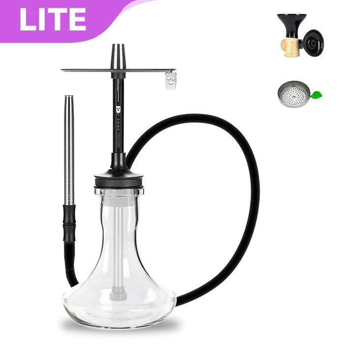 Alpha Misha Rebel Hookah - Jet Black