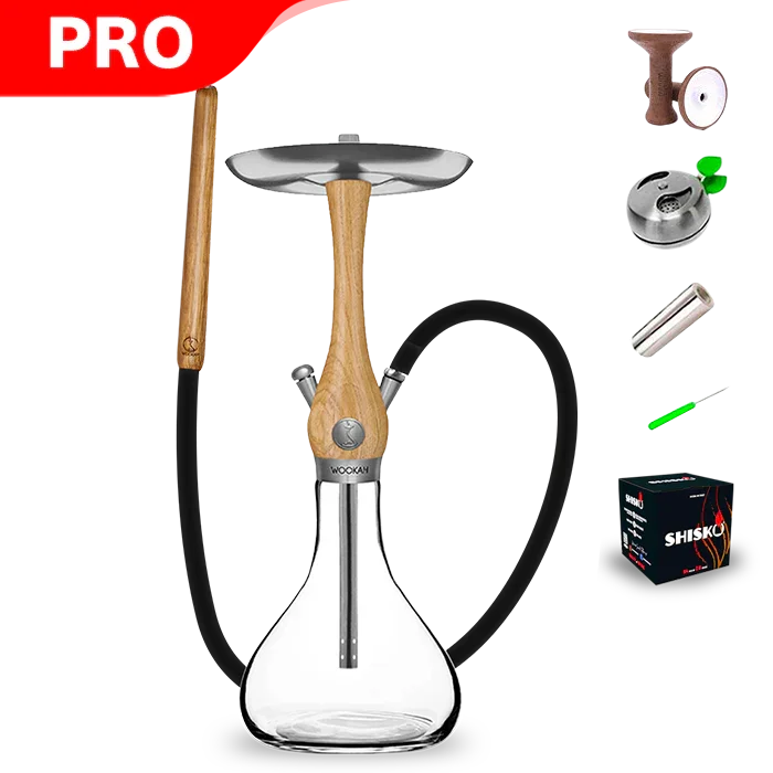 Wookah Mini Oak Smooth Hookah
