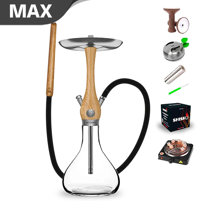 Wookah Mini Oak Smooth Hookah