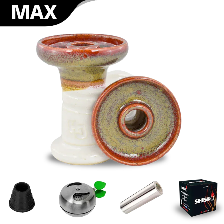 HJ 80 Feet 80 Bowl - Red Eye over White