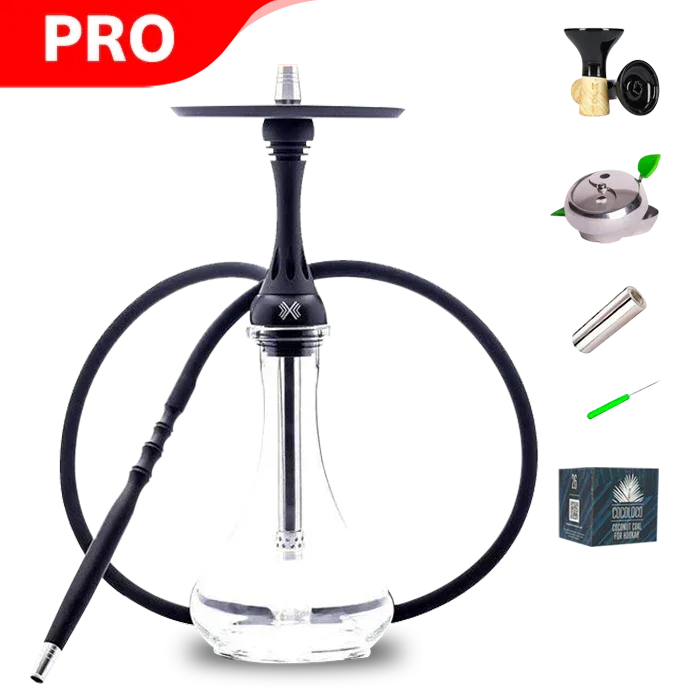 Alpha Hookah X Set - Black Matte