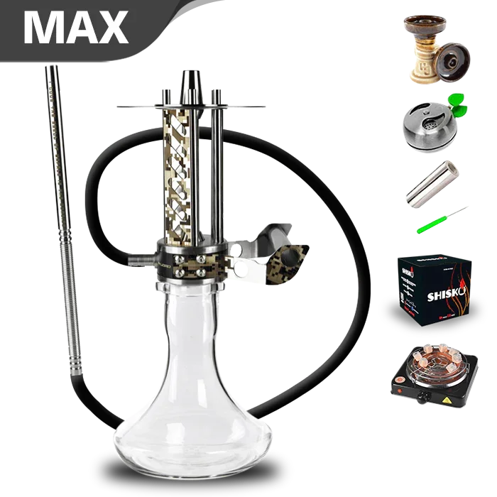 Shi Carver Mini Gun Skin Hookah - Hookah Shisha - UK - black