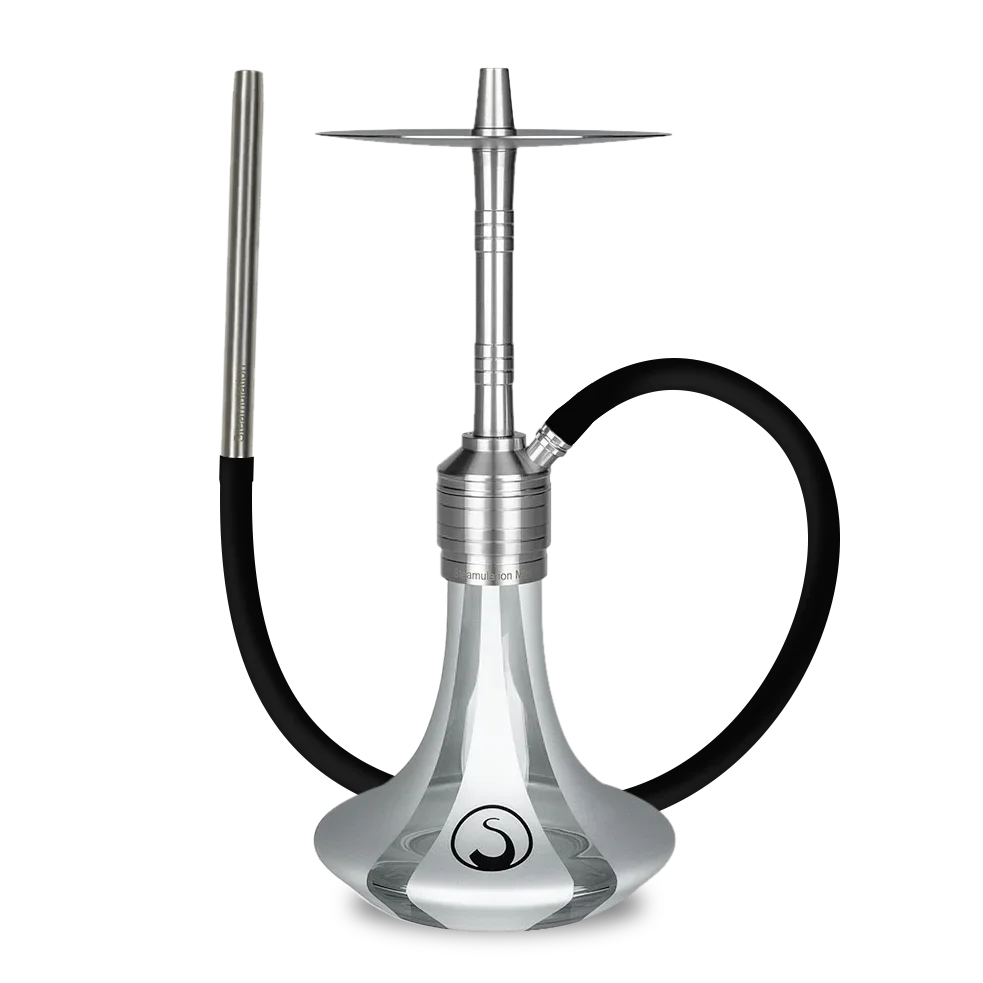 Steamulation Mini Gen. II Hookah - Silver Matt Metalic
