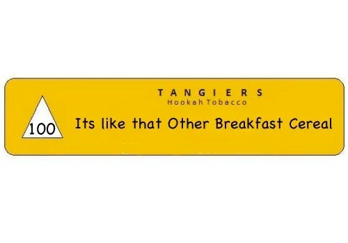 Tangiers Noir C'est comme cette autre céréale de petit-déjeuner
