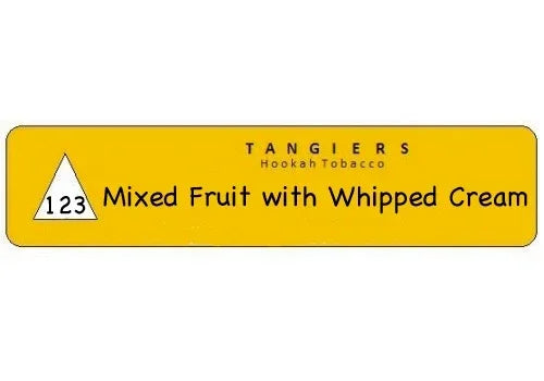 Tangiers Noir Mixed Fruit with Whipped Cream