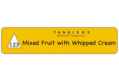 Tangiers Noir Mixed Fruit with Whipped Cream