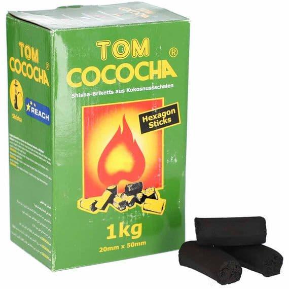 Carbón de coco hexagonal Tom Cococha 1 kg