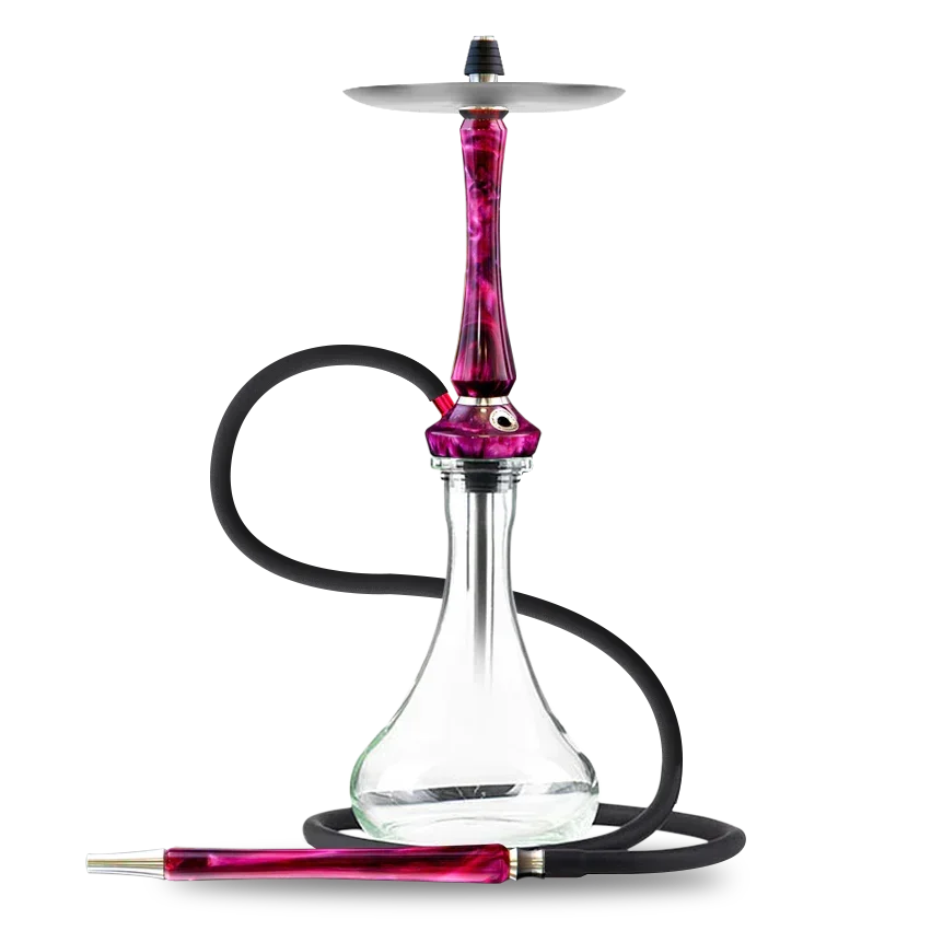 Union Hookah Sleek V2 Full Acrylic - Red Purple