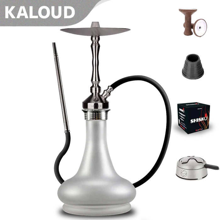 Vesper Hookah Stainless Steel Vega with Matt Base