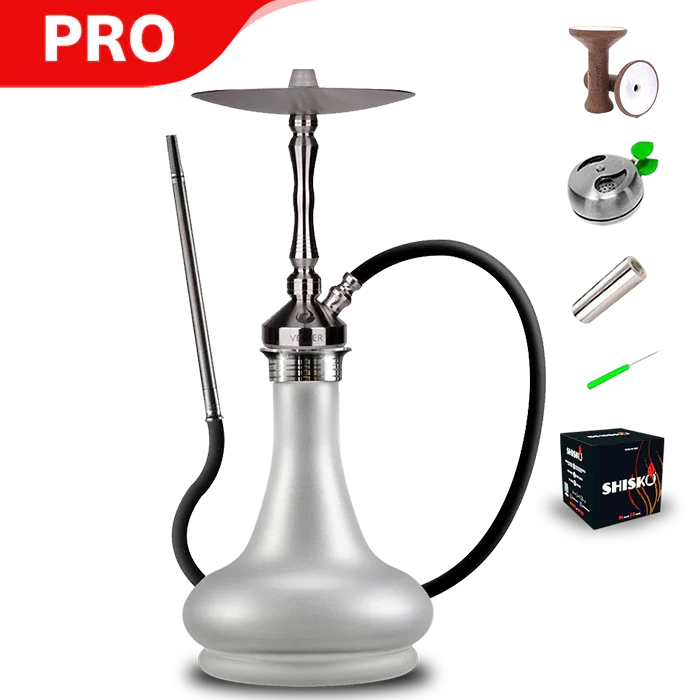 Cachimba Vesper de acero inoxidable Vega con base mate