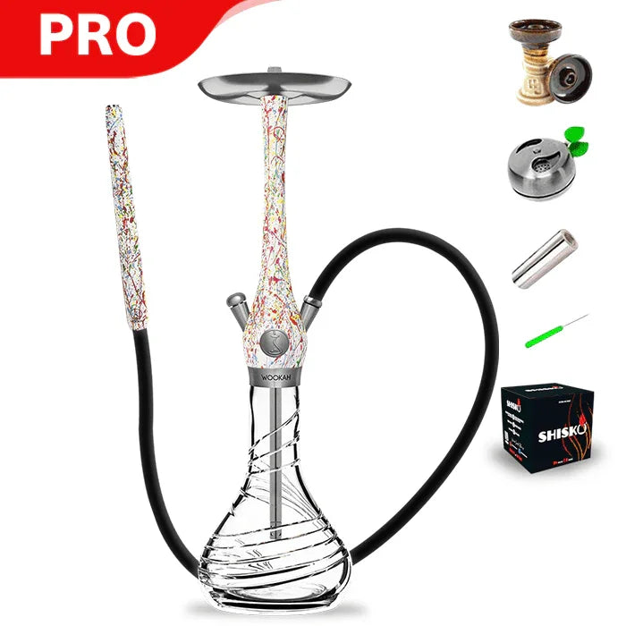 Wookah Abstract Crystal Tornado Hookah (Limited Edition)