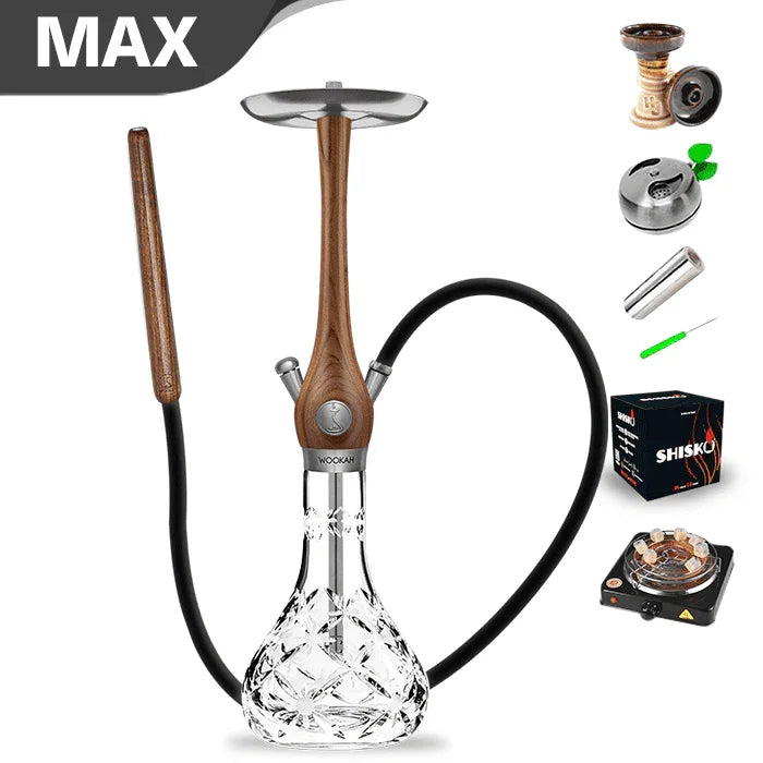 Cachimba Wookah Walnut Mastercut Bloom