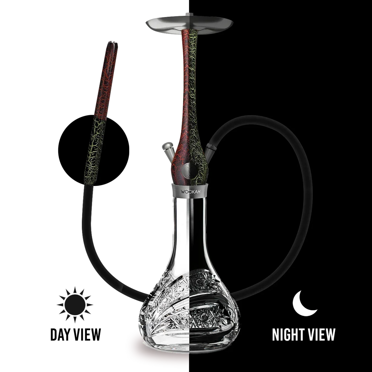 シーシャ　wookah wengebody Wookah-hookah-walnut-stem_800x