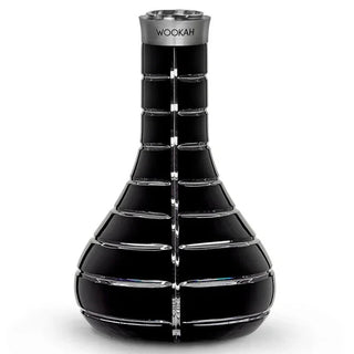 Wookah Vase Mastercut Striped Black