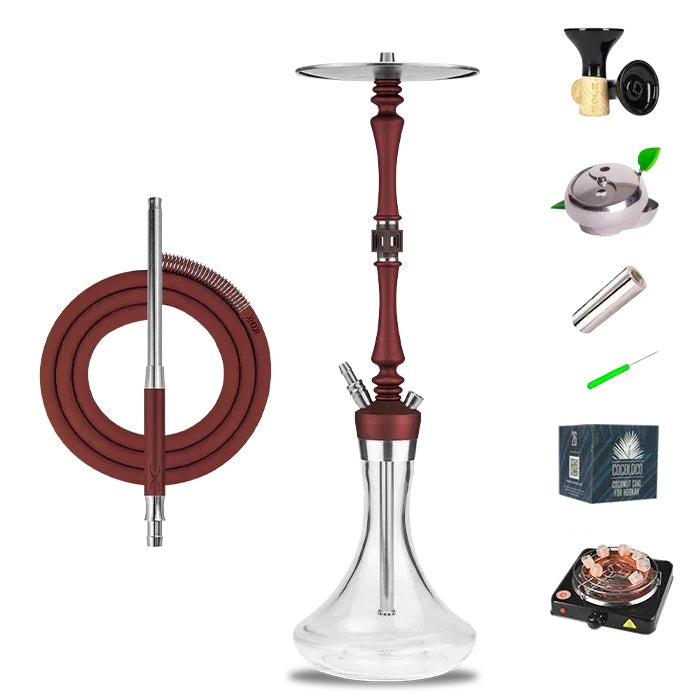 Hoob Mars Pro Hookah - Wine Red