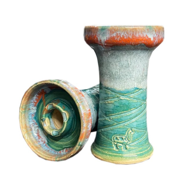 Alpaca Mini Rook Bowl - Orange Over Ocean