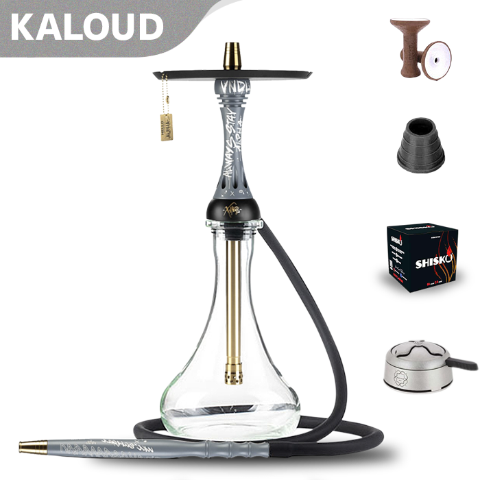 Alpha Hookah X VNDL Set Nardo Gray Hookah Shisha UK black friday shishagear