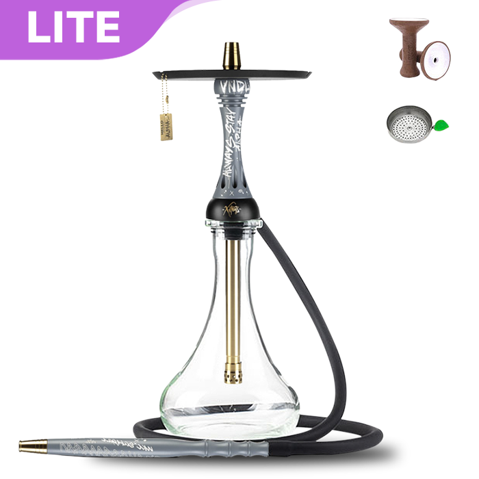 Alpha Hookah X VNDL Set Nardo Gray Hookah Shisha UK black friday shishagear