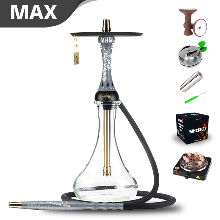 Alpha Hookah X Set VNDL Nardo Gray Hookah Shisha UK black friday shishagear