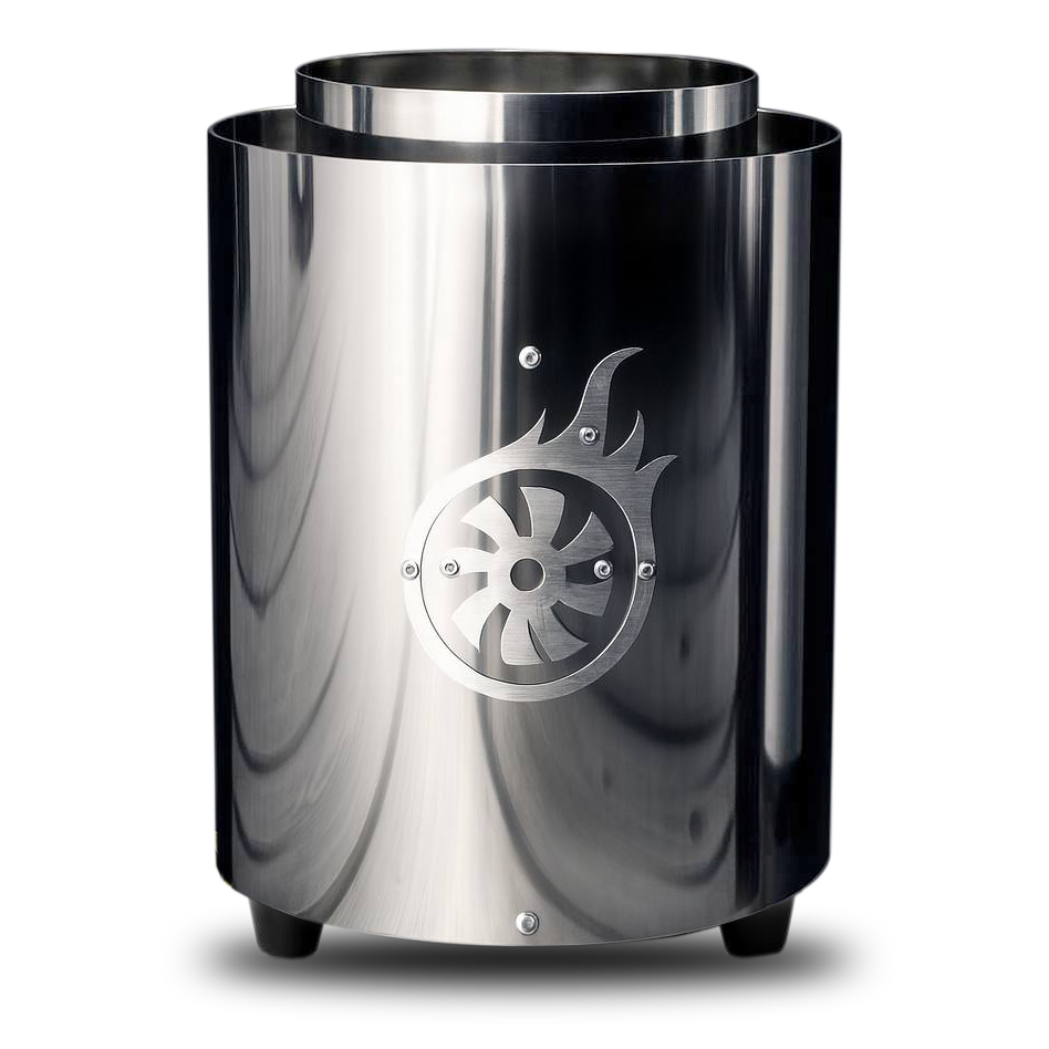 Shisha Turbine Neo Polished Stainless Steel (Free Coal)