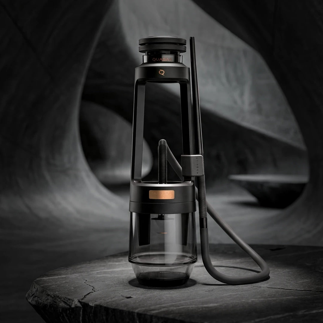 Quasar Arguile Black Edition in a stone setting