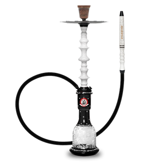 Starbuzz Wood Line Challenger - White with Black Stripes - Shisha Only