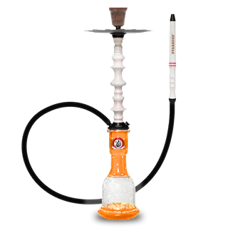 Starbuzz Wood Line Challenger - White with Orange Stripes - Shisha Only