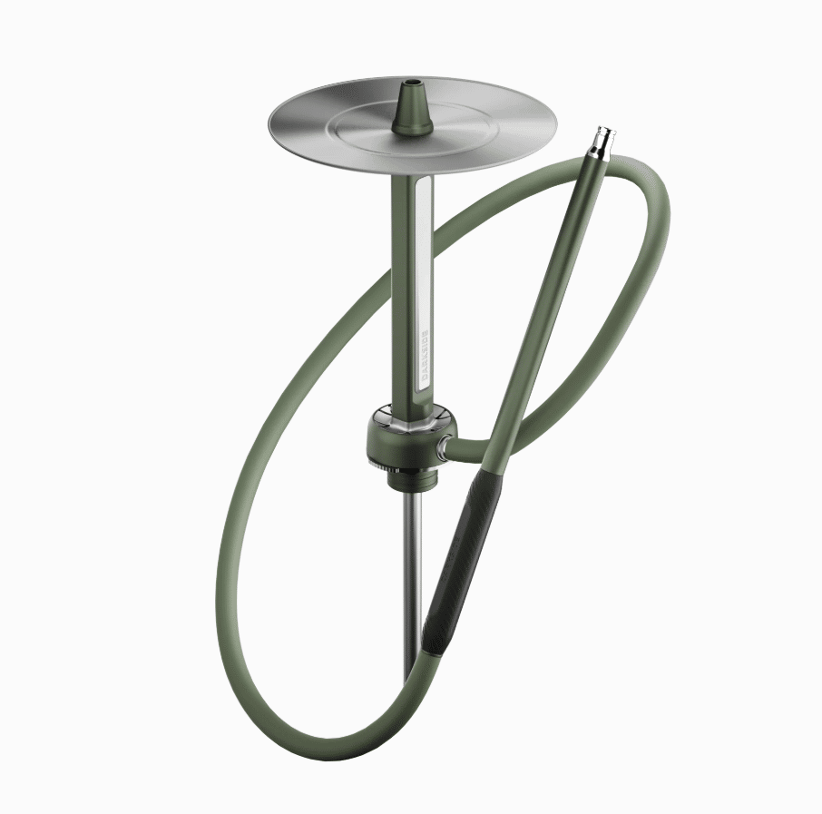 Darkside PRO Hookah in Green Chrome with hose