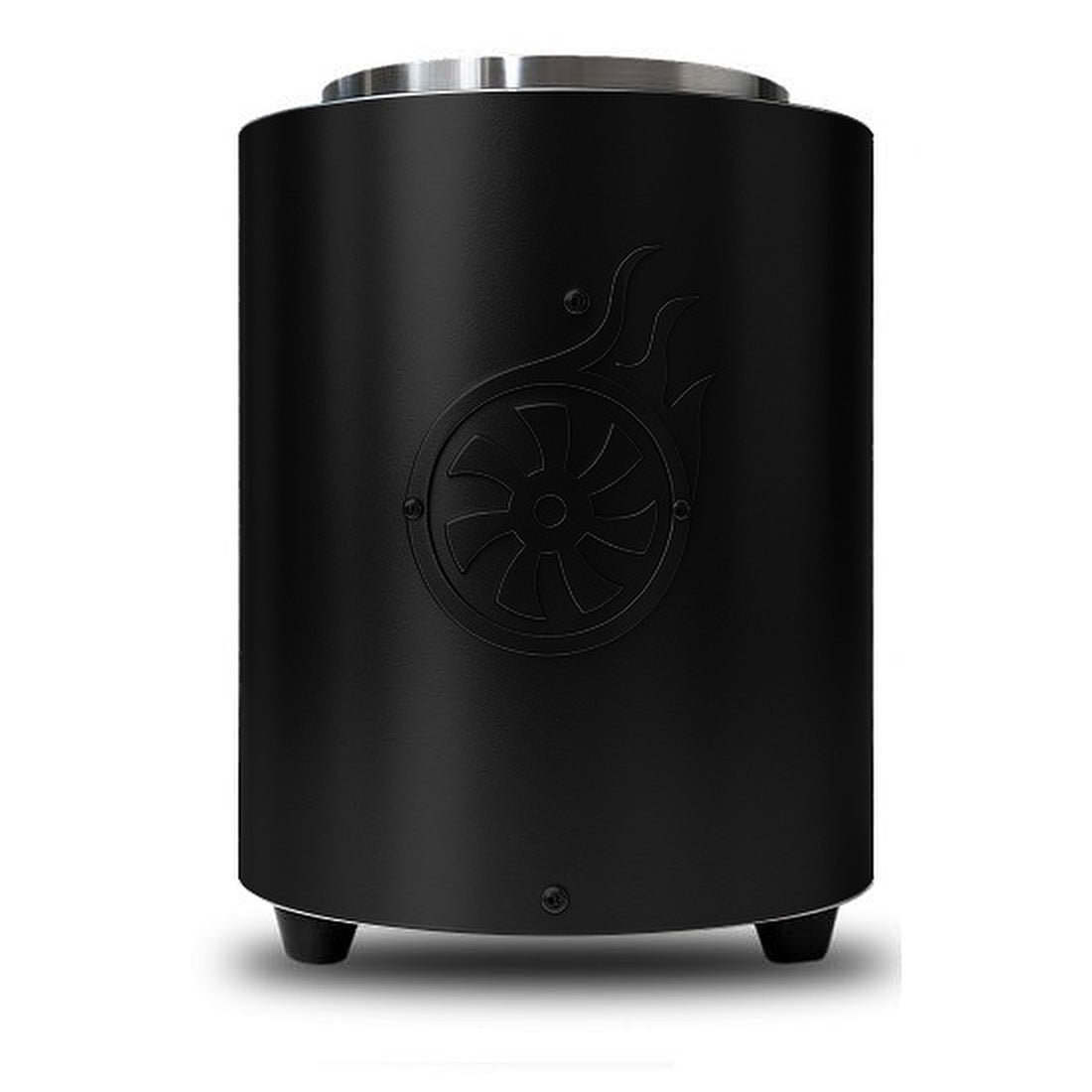 Shisha Turbine Neo Brushed Stainless Steel Black electric coal burner
