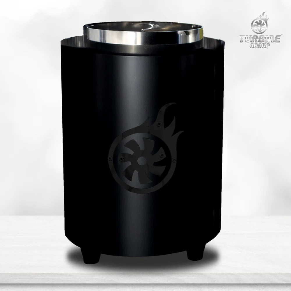 Shisha Turbine Neo Brushed Stainless Steel - Black