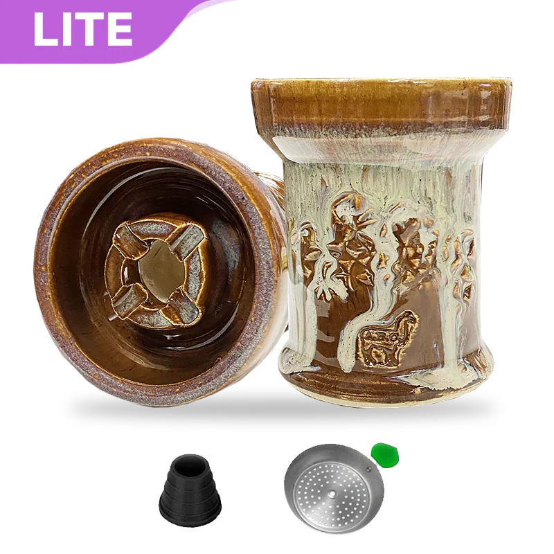 Alpaca Rook Thick Boyz Bowl - Brown Drippy