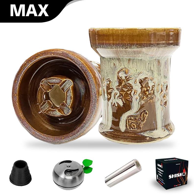 Alpaca Rook Thick Boyz Bowl - Brown Drippy