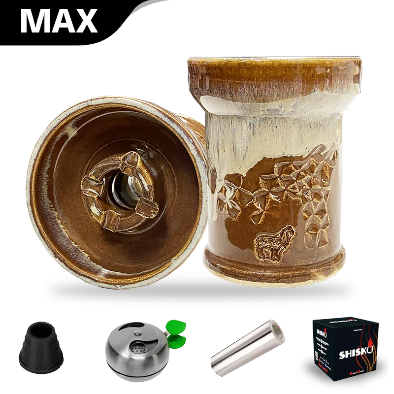 Alpaca Rook Thick Boyz Bowl - Brown Drippy Sand