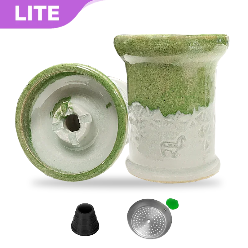 Alpaca Rook Thick Boyz Bowl - Tea White Snowflakes