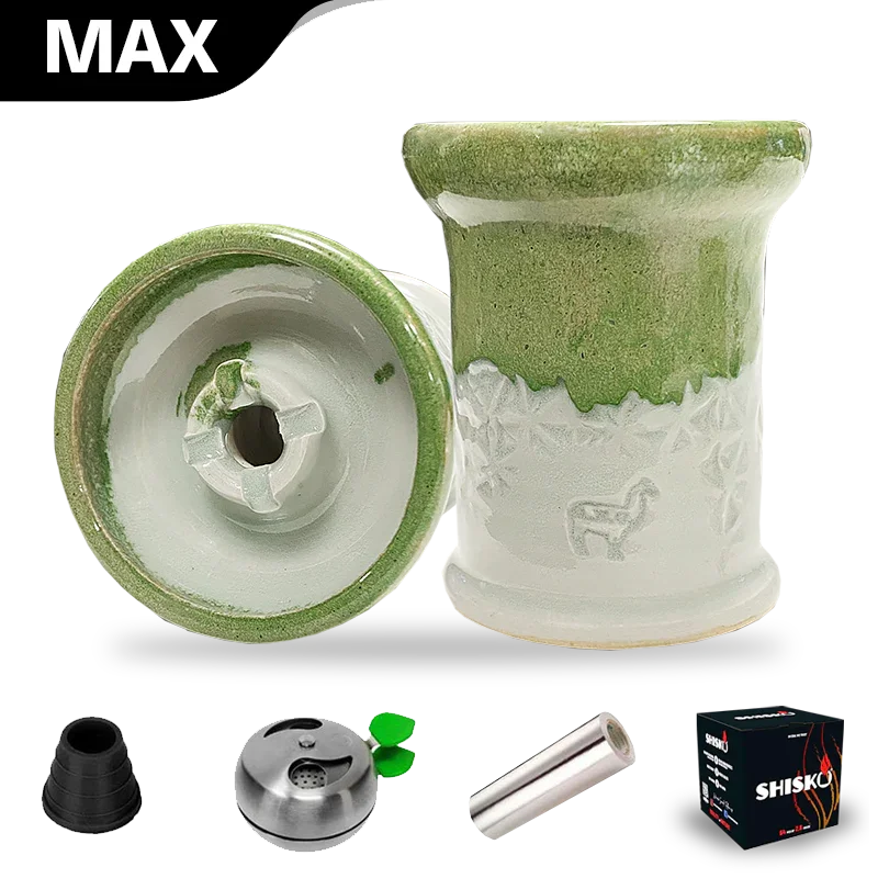 Alpaca Rook Thick Boyz Bowl - Tea White Snowflakes