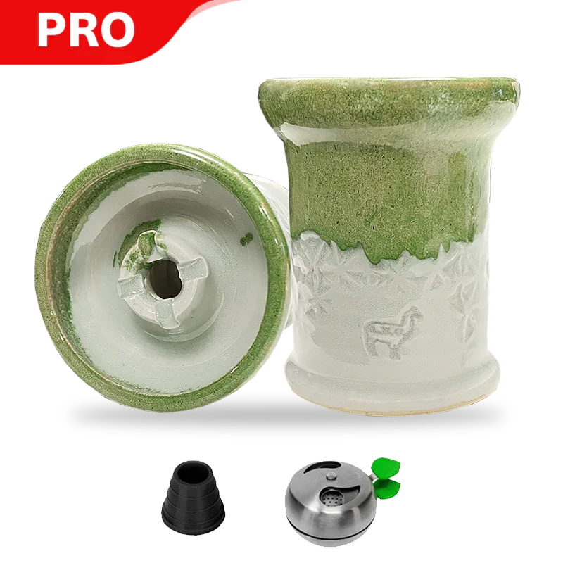 Alpaca Rook Thick Boyz Bowl - Tea White Snowflakes