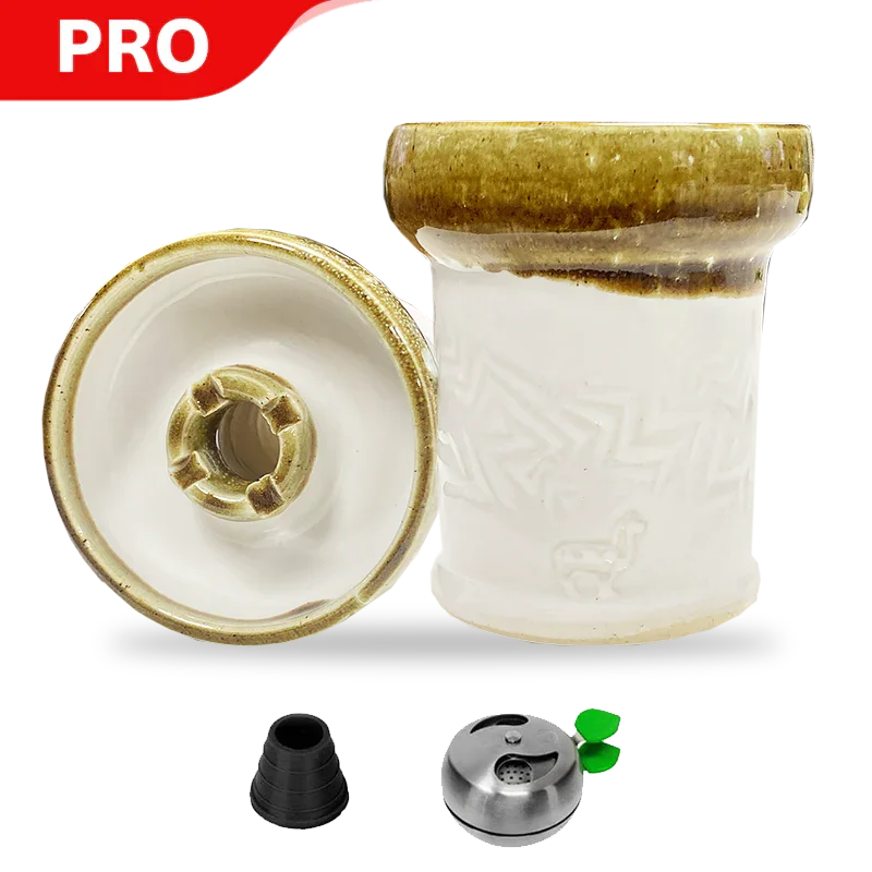 Alpaca Rook Thick Boyz Bowl - White Caramel Lighting