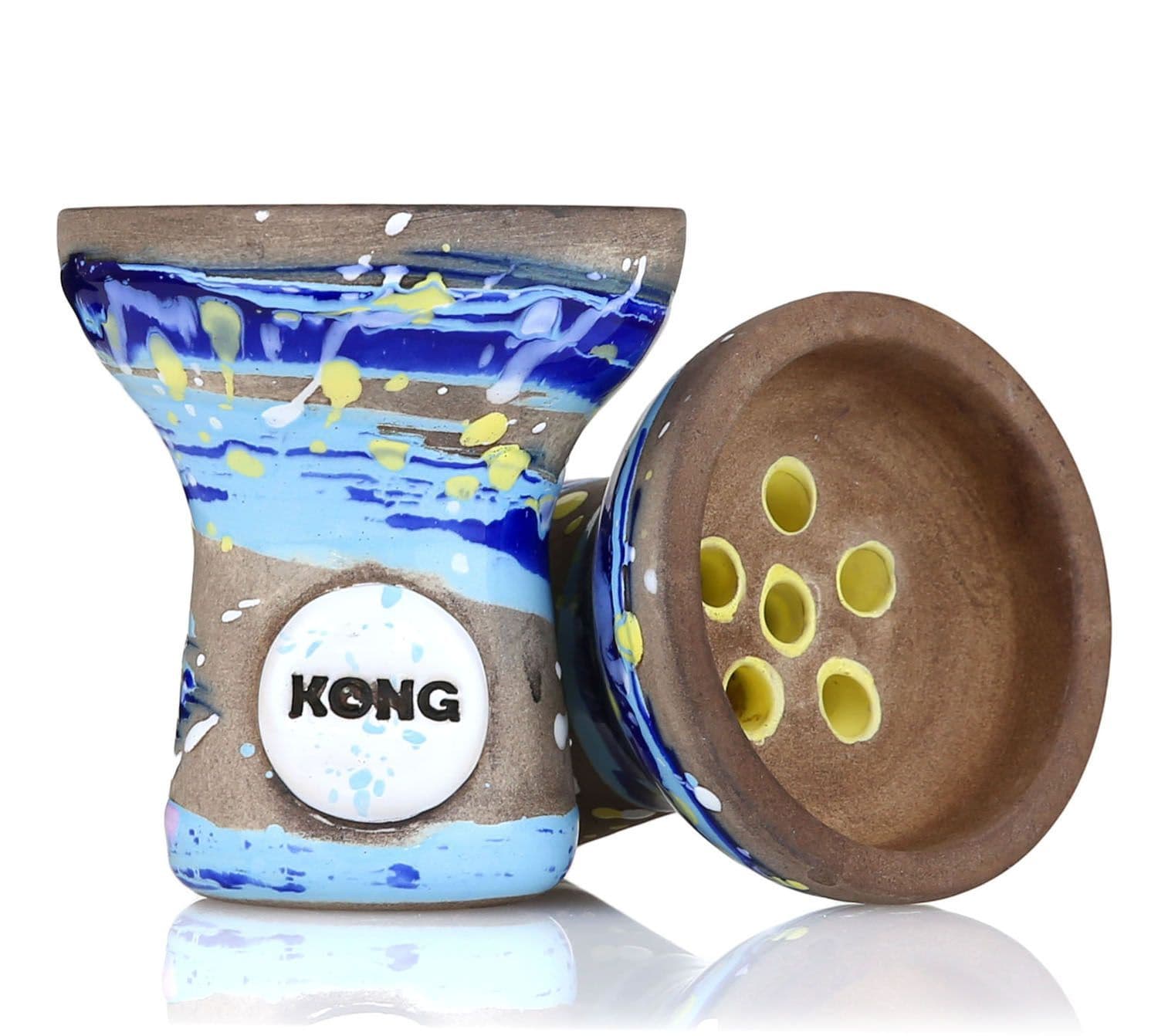 Kong Turkish Boy Space Glazed Bowl -  Van Gogh Blue