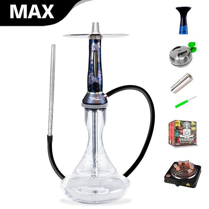 Nova Smoke Split Hookah - Metallic Splash - shishagear - UK Shisha Hookah Black Friday