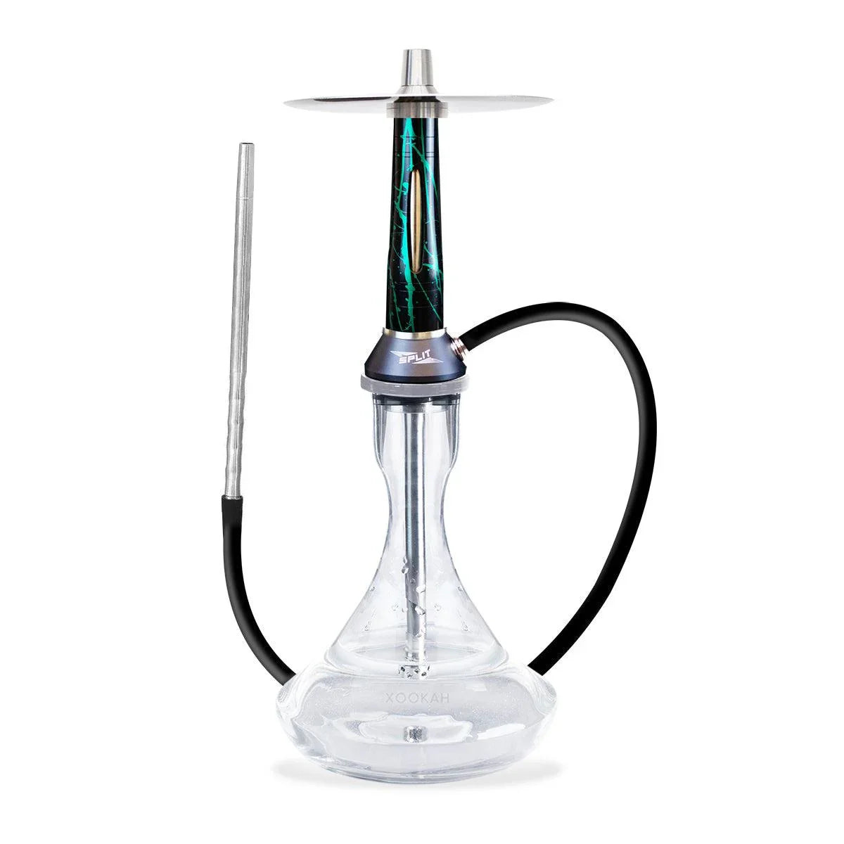 Nova Smoke Split Hookah - Black Green - shishagear - UK Shisha Hookah Black Friday